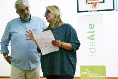 2 La docente con l'operatore teatrale Salvatore Caccavale Guadagnuolo